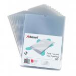 Rexel Nyrex Card Holder Open On Short Edge A5 Polypropylene (Pack 25) 12093