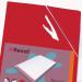 Rexel Nyrex™ Premium A4 Document Folder, Red Embossed, 100mic, Cut Flush, L-Folder, Pack of 25 - Outer carton of 4 12161RD