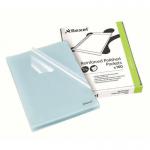 Rexel Essential A4 Document Folder, 30% pre-consumer recycled plastic, Clear Embossed, 85mic, Cut Flush, L-Folder, Pack 100 12215