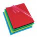 Rexel Quality A4 Document Folder, Assorted Colours, Embossed, 115mic, Cut Flush, Pack of 100 12216AS