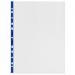 Rexel Quality A4 Punched Pockets with Blue Spine, 30% pre-consumer recycled plastic, Embossed, Pack of 25 - Outer carton of 4 12233