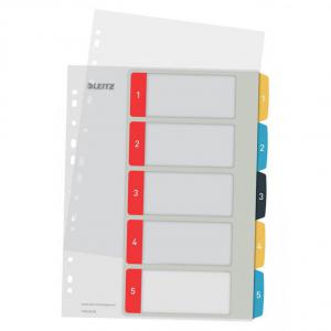 LEITZ Cosy PC writable Index 1-5 multicolor - Outer carton of 20