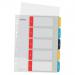 LEITZ Cosy PC writable Index 1-5 multicolor - Outer carton of 20 12400000