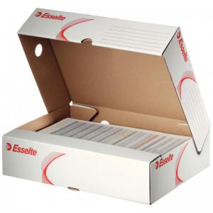 Esselte Standard Archiving Box A4 80mm Spine with Wide Opening White -