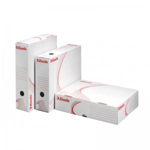 Esselte Standard Archiving Box A4 80mm Spine with Wide Opening White