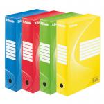 Esselte Standard Archiving Box, A4, 80mm - Assorted Colours (Pack of 10) 128403