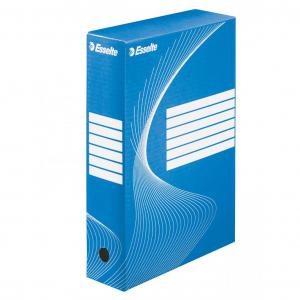 Esselte Standard Archiving Box, 80mm - Blue - Outer carton of 25