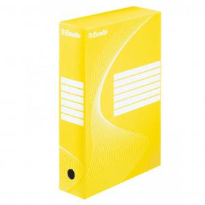 Esselte Standard Archiving Box, A4, 80mm - Yellow - Outer carton of 25