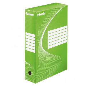 Esselte Standard Archiving Box, A4, 80mm - Green - Outer carton of 25