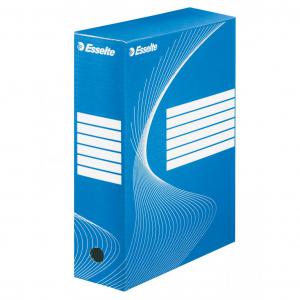 Esselte Standard Archiving Box, A4, 100mm - Blue - Outer carton of 25
