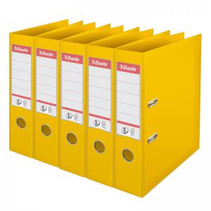 Esselte Lever Arch File 75mm Yellow - 5pcs 162520