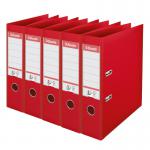 Esselte Lever Arch File 75mm Red - 5 Pcs 162530