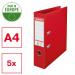 Esselte Lever Arch File 75mm Red - 5 Pcs 162530