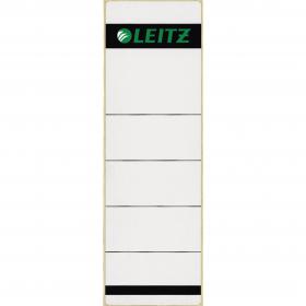 Leitz Self Adhesive Replacement Spine Labels for Standard 80 mm Lever Arch Files, Wide and Short, 61 x 192 mm, Paper, Grey (Pack of 10) 16420085