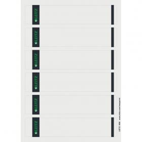 Leitz PC Printable Self-adhesive Spine Labels For Standard Lever Arch Files Narrow and Short Grey (Pack 150) 16862085