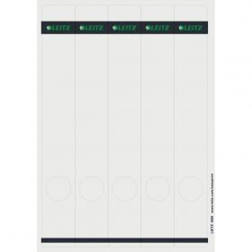 Leitz PC Printable Self-adhesive Spine Labels For Standard Lever Arch Files Narrow and Long Grey (Pack 125) 16880085