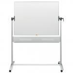 Nobo Classic Steel Mobile Dry Wipe Whiteboard with Horizontal Pivot (Flips Top to Bottom), Magnetic, 1200 x 900 mm, Marker Included, White 1901029