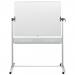 Nobo Classic Steel Mobile Dry Wipe Whiteboard with Horizontal Pivot (Flips Top to Bottom), Magnetic, 1200 x 900 mm, Marker Included, White 1901029