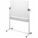 Nobo Classic Steel Mobile Dry Wipe Whiteboard with Horizontal Pivot (Flips Top to Bottom), Magnetic, 1200 x 900 mm, Marker Included, White 1901029