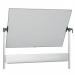 Nobo Classic Steel Mobile Dry Wipe Whiteboard with Horizontal Pivot (Flips Top to Bottom), Magnetic, 1200 x 900 mm, Marker Included, White 1901029