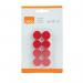 Nobo Whiteboard Magnets 20mm Red (Pack 8) 1901442