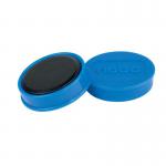 Nobo Whiteboard Magnets 30mm Blue (Pack of 4) 1901450