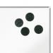 Nobo Whiteboard Magnets 38mm Black (Pack of 4) 1901630