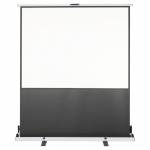 Nobo Portable Floorstanding Projection Screen Home Cinema/Sport/Gaming Projector 4:3 Screen Format Matte White (1600x1200mm) 1901956