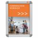 Nobo A4 Snap Frame Poster Holder, Signage Display or Wall Notice Board, Aluminium Frame, Silver 1902214