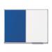 Nobo Magnetic Combi Notice Board Blue 900x600mm 1902257