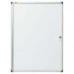 Nobo Extra Flat Glazed Case 9xA4 Magnetic, White  1902282