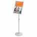 Nobo A3 Snap Frame Display Stand, Floor Standing Sign, Aluminium Frame, Silver 1902384