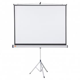 Nobo Tripod Projection Screen Home TheatreOfficeCinema Screen 4:3 Screen Format Matte White (1500x1138mm) 1902395