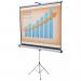 Nobo Tripod Projection Screen Home TheatreOfficeCinema Screen 4:3 Screen Format Matte White (1500x1138mm) 1902395