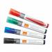 Nobo Liquid Ink Drywipe Markers Assorted Colours (Pack 4) 1902408