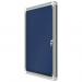 Nobo Premium Plus Felt Lockable Notice Board 6xA4 Blue 1902555