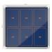 Nobo Premium Plus Felt Lockable Notice Board 6xA4 Blue 1902555