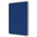 Nobo Premium Plus Felt Lockable Notice Board 9xA4 Blue 1902556