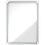 Nobo Premium Plus Magnetic Lockable Notice Board 9xA4 White 1902560