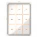 Nobo Premium Plus Magnetic Lockable Notice Board 9xA4 White 1902560