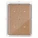 Nobo Premium Plus Cork Lockable Notice Board 4xA4  1902561