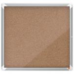 Nobo Premium Plus Cork Lockable Notice Board 6xA4  1902562