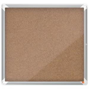 Nobo Premium Plus Cork Lockable Notice Board 6xA4  1902562
