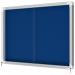 Nobo Premium Plus Felt Lockable Notice Board 8xA4 Blue 1902565