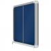 Nobo Premium Plus Felt Lockable Notice Board 8xA4 Blue 1902565