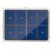 Nobo Premium Plus Felt Lockable Notice Board 8xA4 Blue 1902565