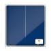 Nobo Premium Plus Felt Lockable Notice Board 12xA4 Blue 1902566