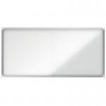 Nobo Premium Plus Magnetic Lockable Notice Board 27xA4 White 1902572