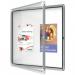 Nobo Premium Plus Outdoor Magnetic Lockable Notice Board 6xA4 White 1902578