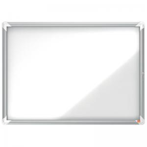 Nobo Premium Plus Outdoor Magnetic Lockable Notice Board 8xA4 White